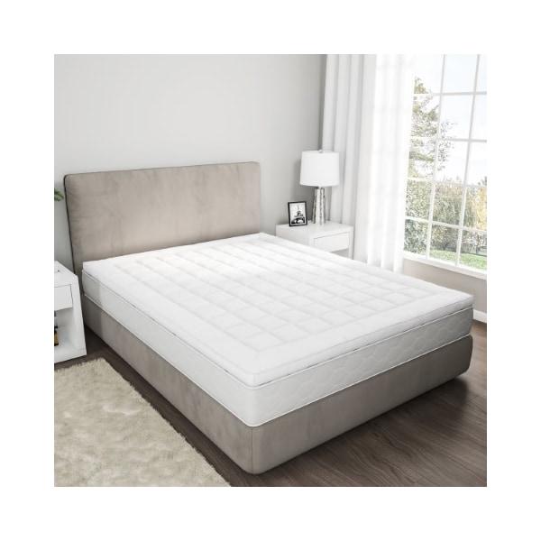 Hastings Home 3-Inch Queen Mattress Topper- Down Alternative Filled Pillow Top- Hypoallergenic 176133GMW - main